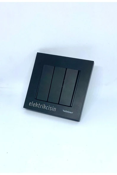 Byobu Siyah Üçlü Anahtar (çerçeve Hariç) 1 Adet - Resim 4