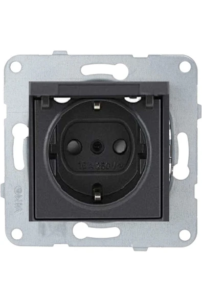 Artline Novella-trenda Füme Kapaklı Topraklı Priz - Çerçevesiz ürün görseli 1
