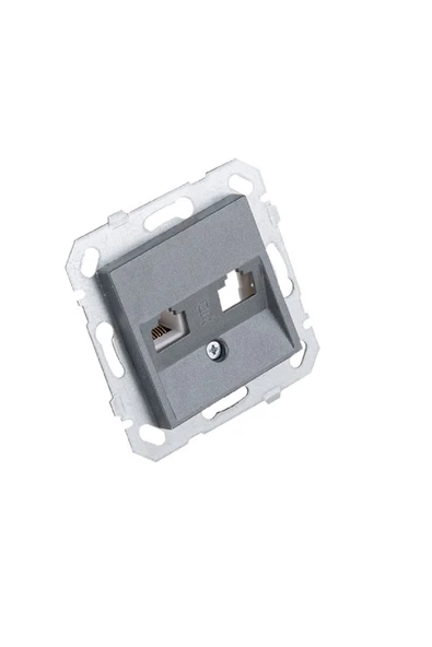 Byobu Füme Data Priz (cat6) Çerçevesiz