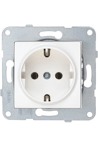 Karre - Meridian Topraklı Priz - Çerçevesiz ürün görseli 1