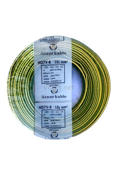 Kablo 10 Luk Nya Kablo - 10 Metre Sarı-yeşil