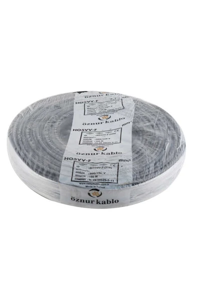 Öznur Kablo 50 Metre 3 x 4 TTR Bakır Çok Telli Siyah - 1
