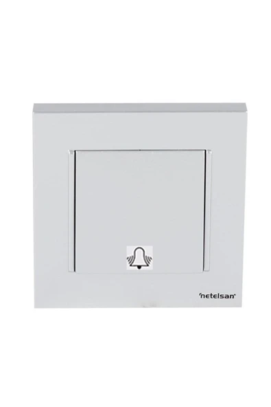 Byobu Parlak Gümüş Light Anahtarı (ÇERÇEVE DAHİL) 1 Adet ürün görseli 1