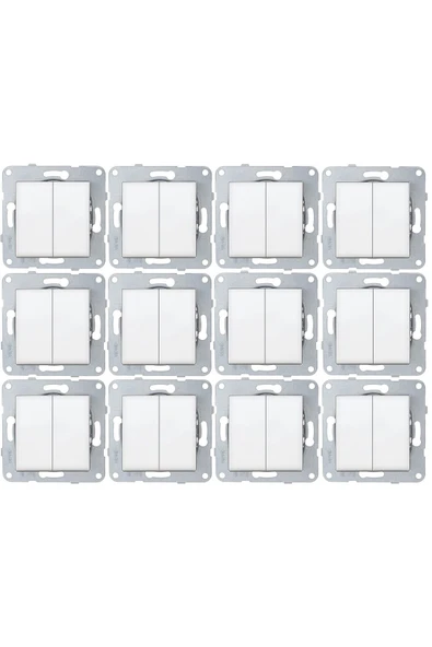 Karre - Meridian 12 Adet Ikili Anahtar Komütatör Çerçevesiz ürün görseli 1