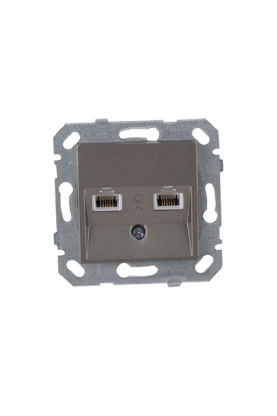 Byobu Antrasit Data-nümeris Telefon Priz (cat3-cat6) Çerçevesiz - Resim 2