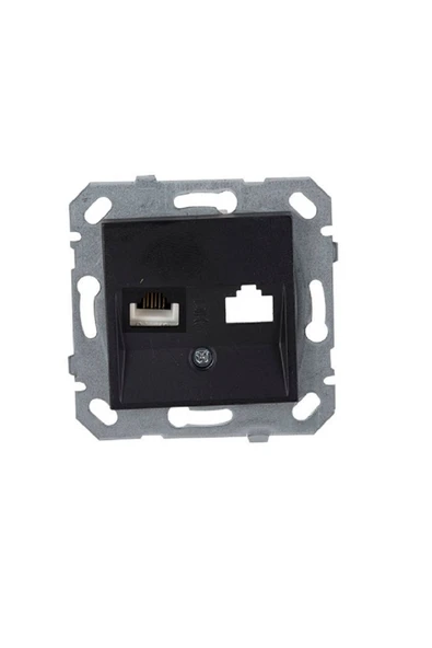 Byobu Siyah Data Priz (cat6) Çerçevesiz - Resim 2