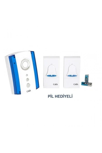 Kablosuz Uzaktan Iki Kumandalı Kapı Zil Ct-203 ürün görseli 1