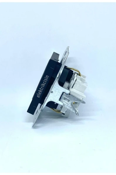 Byobu Siyah Topraklı Priz (ÇERÇEVE HARİÇ) 1 Adet - Resim 3