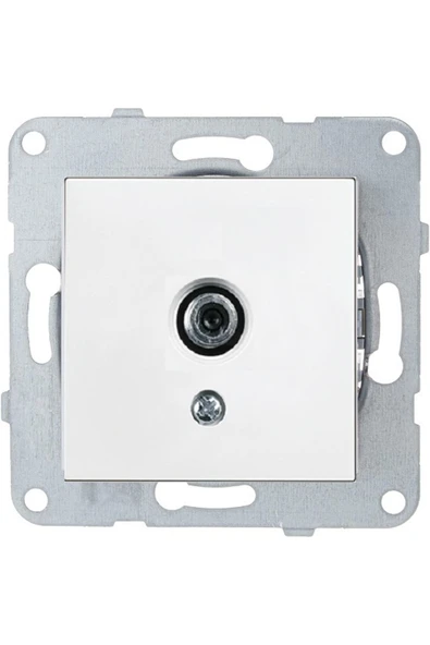 Byobu Beyaz Uydu Priz F Konnektörlü Çerçevesiz ürün görseli 1