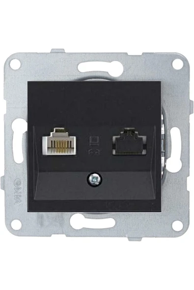 Artline Novella-trenda Siyah Telefon Nümeris Priz (cat-3) - Çerçevesiz ürün görseli 1