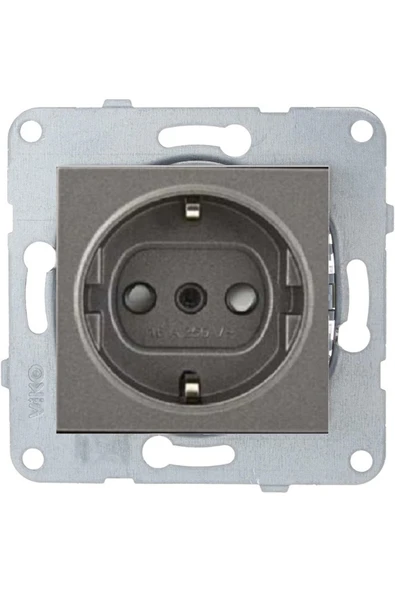Artline Novella-trenda Antrasit Çocuk Korumalı Topraklı Priz - Çerçevesiz ürün görseli 1