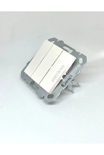 Byobu Üçlü Anahtar - 1 Kalite - Beyaz Renk (ÇERÇEVE HARİÇ) 1 Adet - Resim 2