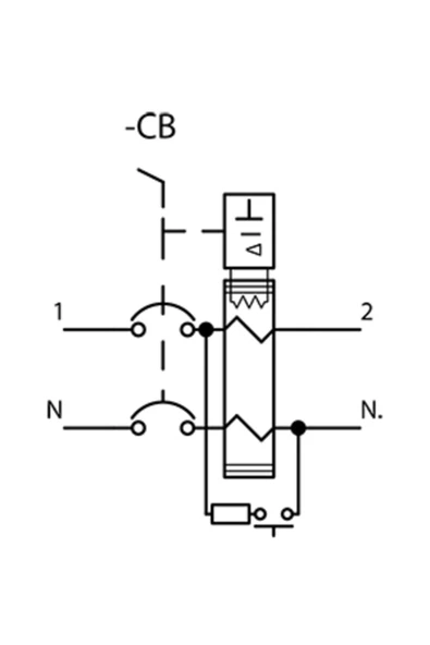 2x40 Amper 300ma Yangın Korumalı Monofaze Kaçak Akım Rolesi - Resim 4