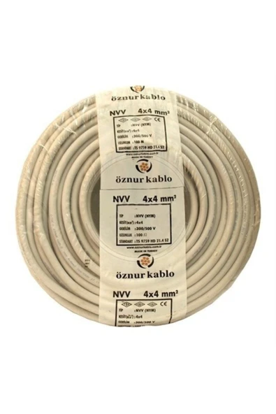 Marka 10 Metre 4 X 6 Ttr Çok Telli %100 Bakır Kablo