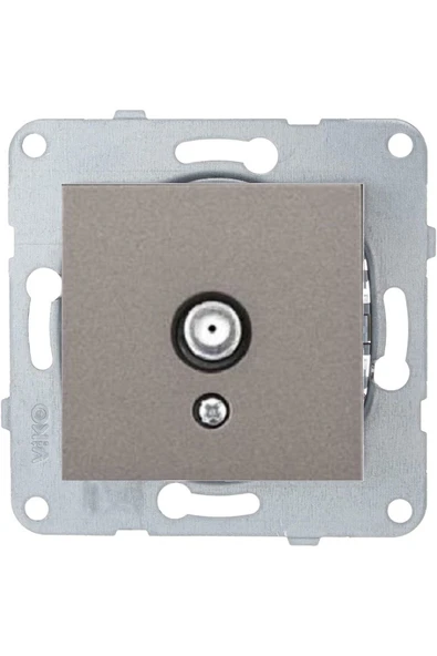 Artline Novella Trenda Antrasit Uydu Priz F Konnektörlü - Çerçevesiz ürün görseli 1