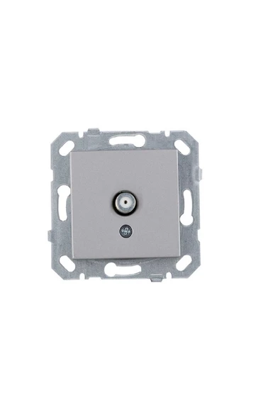 Byobu 12 Adet Parlak Gümüş Uydu Priz F Konnektörlü Çerçevesiz - Resim 2