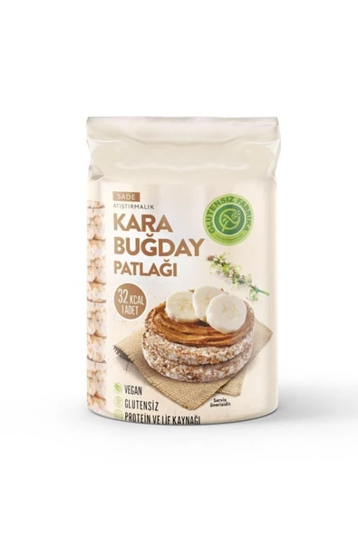 GLUTENSİZ FABRİKA  Karabuğday Patlağı Sade 100 gr