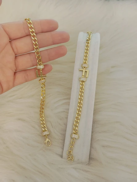 F HARFİ GOLD BİLEKLİK