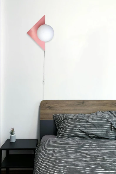 D-light Üçgen Aplik Fişli Pembe ürün görseli