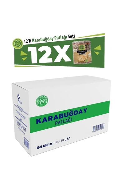 GLUTENSİZ FABRİKA  Sade Karabuğday Patlağı 12 Paket - 2
