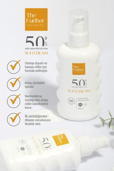 The Further SPF 50+ Faktör Yetişkin Güneş Koruyucu Losyon 200 ml