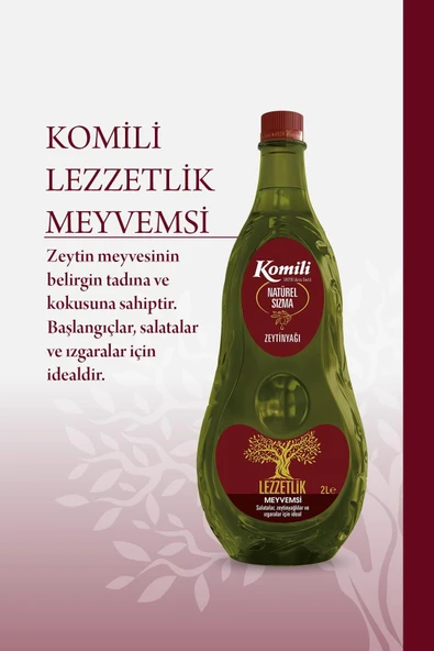 Komili  Sızma Lezzetlik Meyvemsi Zeytinyağı 2 Lt Pet - 2