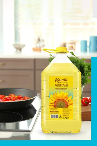Komili  Ayçiçek Yağı 4 Lt Pet - 3