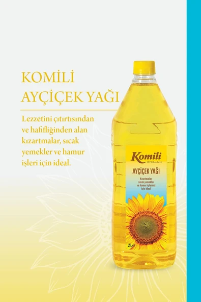 Komili  Ayçiçek Yağı 2 Lt Pet - 2
