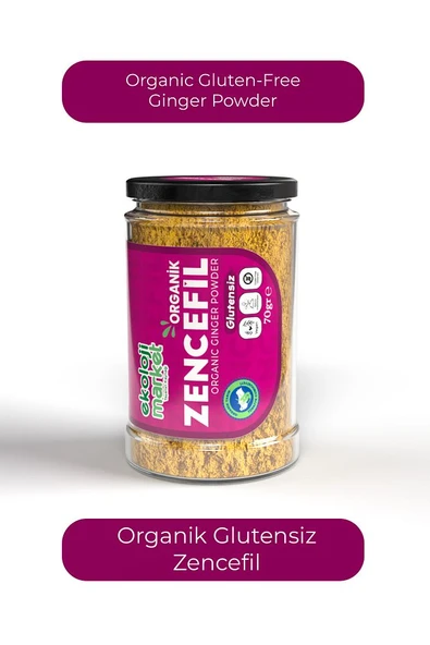 Organik Glutensiz Zencefil 70 gr / Organic Gluten-free Ginger 70 gr