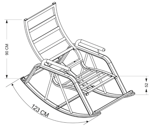 KEYF TV KOLTUĞU ANTRASİT, SALLANIR SANDALYE , DİNLENME KOLTUĞU, SALLANAN KOLTUK - 3
