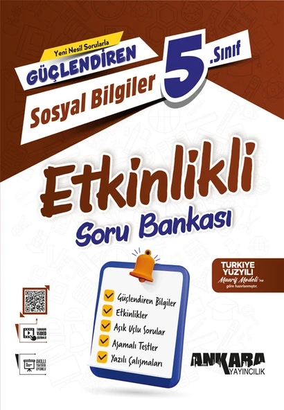 Ankara Yayıncılık 5.Sınıf Sosyal Bilgiler Güçlendiren Etkinlikli Soru Bankası