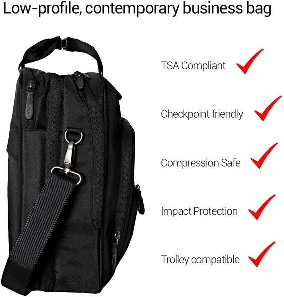 Brenthaven Elliot Deluxe Brief Orjinal Laptop Çantası Siyah - 4