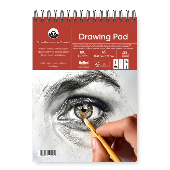 Schoellershammer Heavy Weight Drawing Pad Çizim Defteri 180 gr A5 20 Yaprak