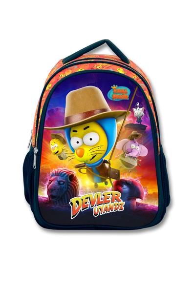Kral Şakir Devler Uyandı Lisanslı İlkokul Seti Sırt Çantası Beslenme Çantası - 2