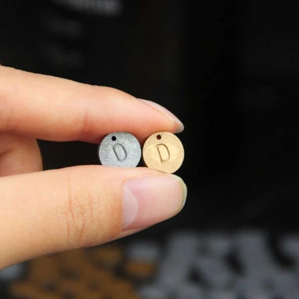 Silikon Epoksi Bileklik Kolye Tespih Harf Pulu Kalıbı Tek Delikli 9636 - 3
