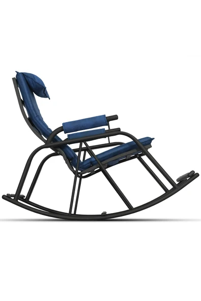 KEYF TV KOLTUĞU LACİVERT , SALLANIR SANDALYE , DİNLENME KOLTUĞU, SALLANAN KOLTUK - 2