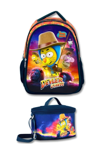 Kral Şakir Devler Uyandı Lisanslı İlkokul Seti Sırt Çantası Beslenme Çantası
