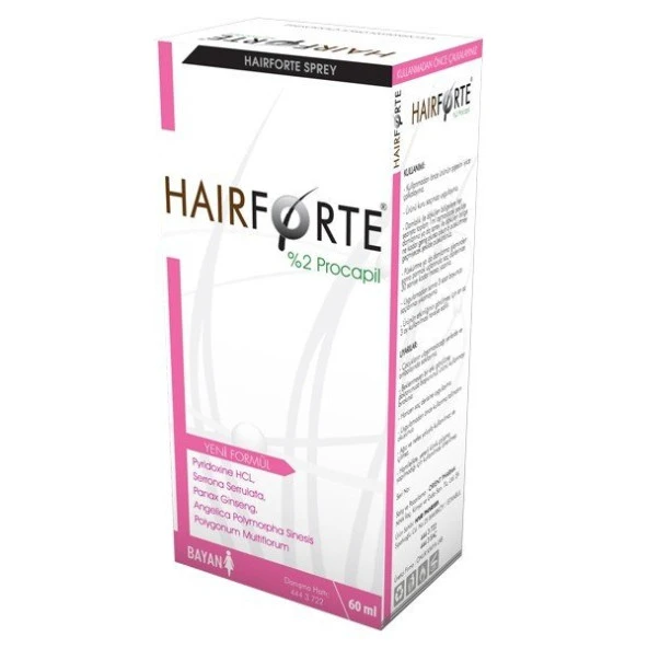 Hair Forte Bayan Sprey %2 Procapil 60 ml