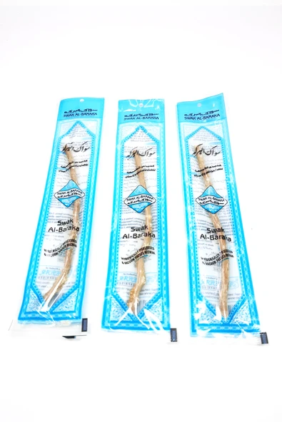 3 Adet Taze Doğal Diş Fırçası Misvak Vakumlu Paket 15 cm Orta Boy - 2