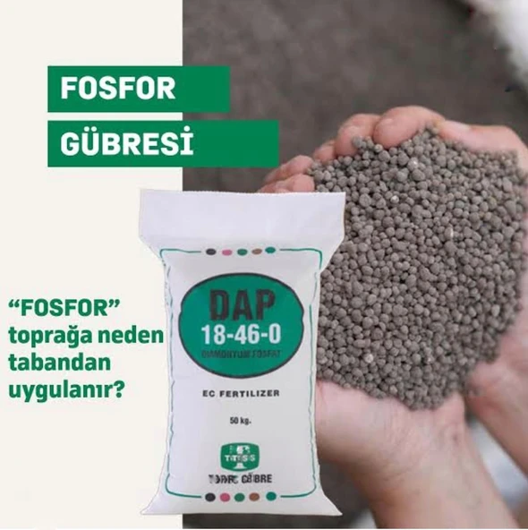 Dap 18 46 0  Gübre Azot Fosfor Granül NPK Taban Gübresi Yavuzer Tarım Gübre1Kg) - Resim 3