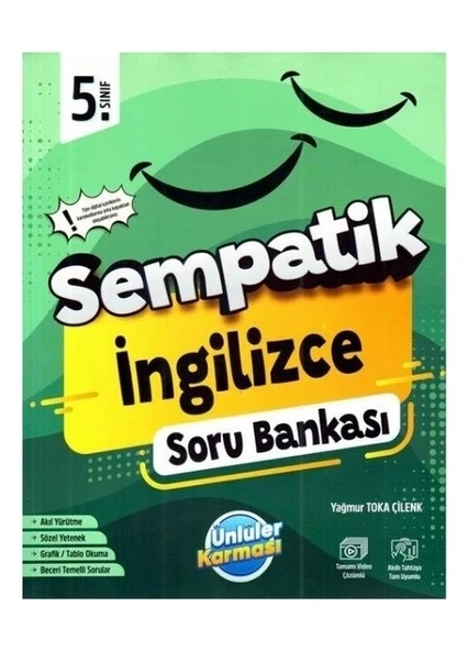 ÜNLÜLER KARMASI 5 SINIF SEMPATİK İNGİLİZCE SORU BANKASI
