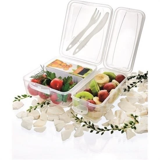 BUFFER® Takeaway Ergonomik Asorti Çatal Bıçaklı Pratik Yoğurt Saklama Kabı - 2