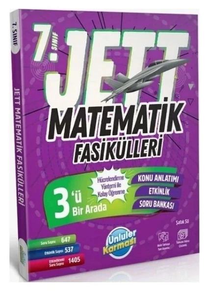 ÜNLÜLER YAYINLARI 7.SNF JETT MATEMATİK FASİKÜLLERİ