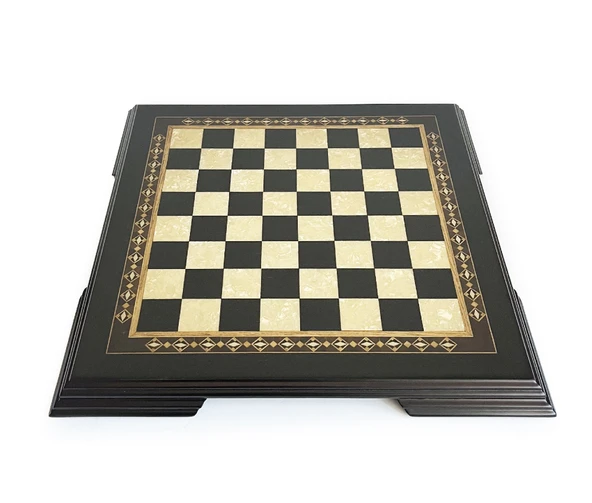 Flat Ayaklı Ahşap Satranç Tablası Küçük Siyah 35x35cm - 2