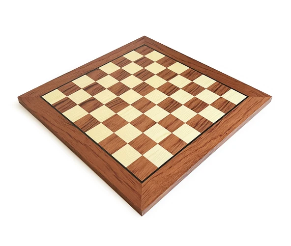 El Yapımı Ahşap Satranç Tablası Gül 50x50cm - 6