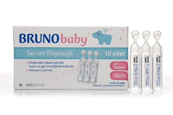Bruno Baby Serum Fizyolojik 5 ml 10 Adet Steril  Flakon