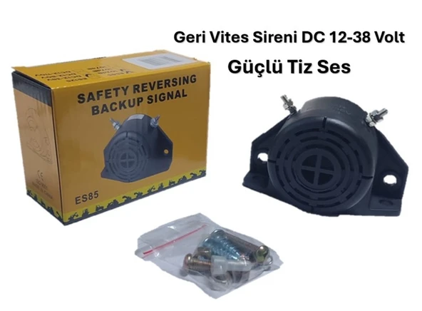 Geri Vites Sireni Ditdit 102-115db Tiz Ses Dc12-36 Volt