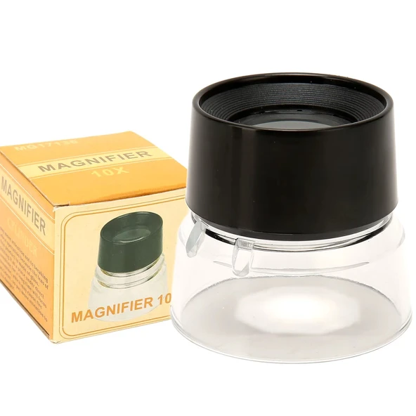 Büyüteç 10x Kuyumcu Saat Tamir Büyüteci Kumaş Büyüteci Yakın Büyüteç Göz Büyüteci - 3