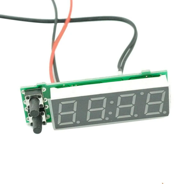 Dijital Termometre Voltmetre ve Saat Komponent Led 22mm - 5