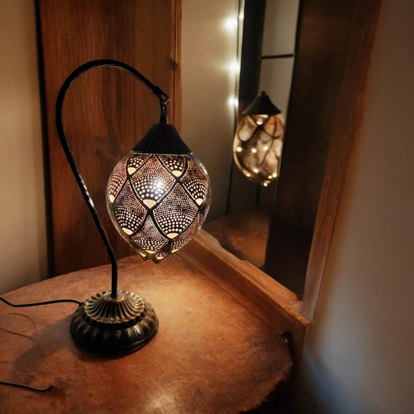 Anans Modeli Deveboynu Masa Üstü Lamba - 4